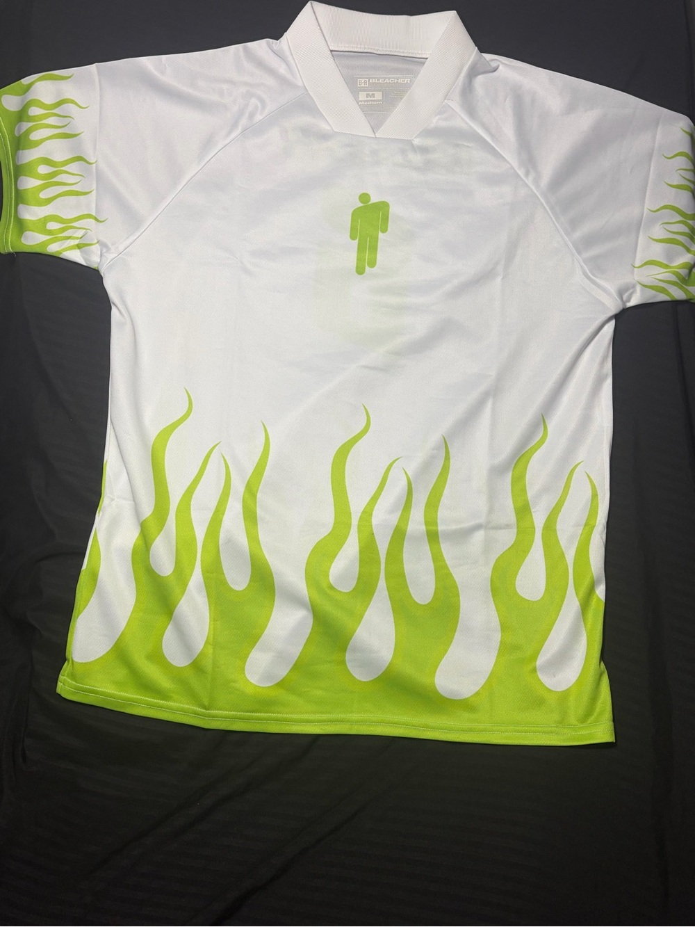 Billie Eilish x Bleacher Report USWNT Soccer Jersey Flames White Green Medium